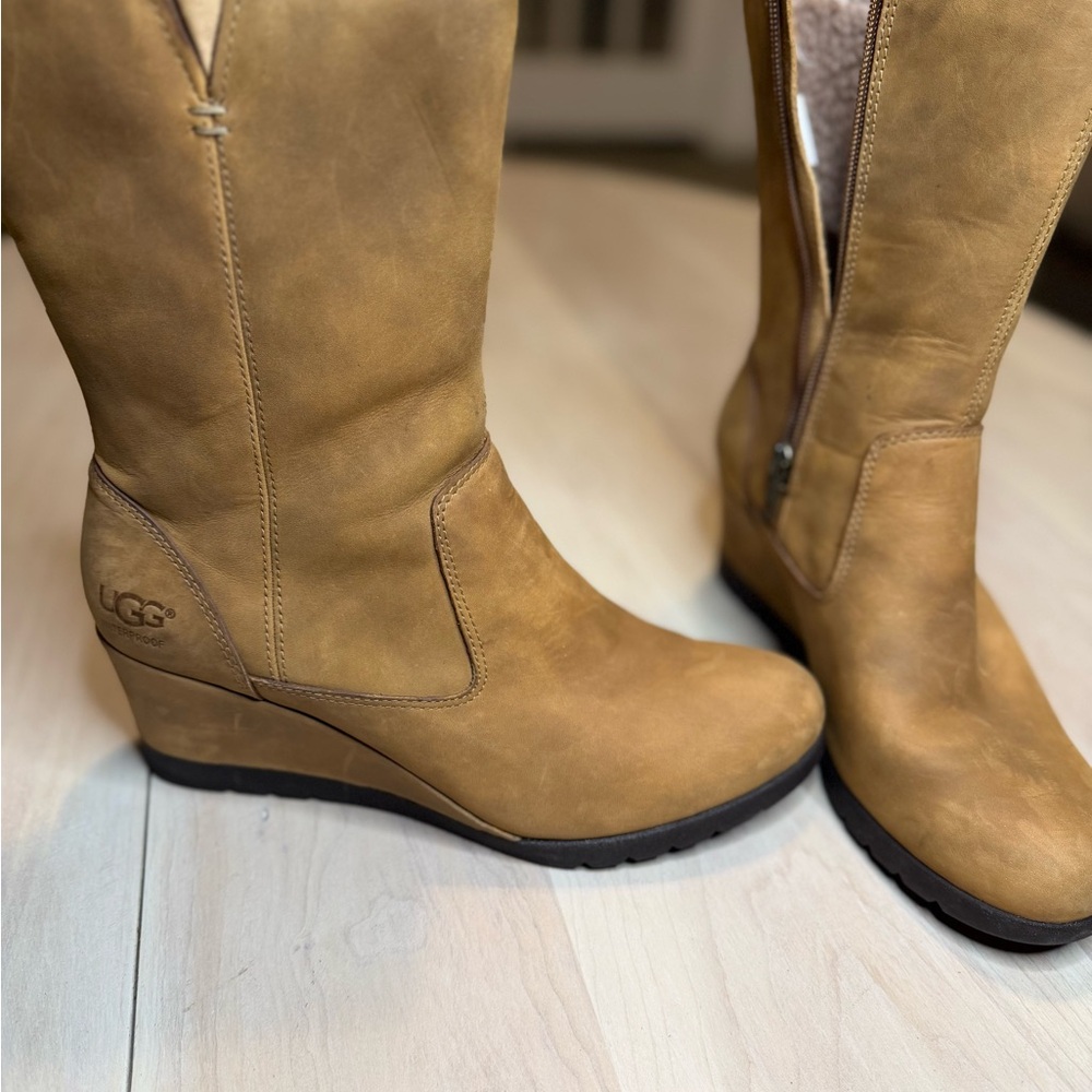 UGG Women's Brown Wedge Boots